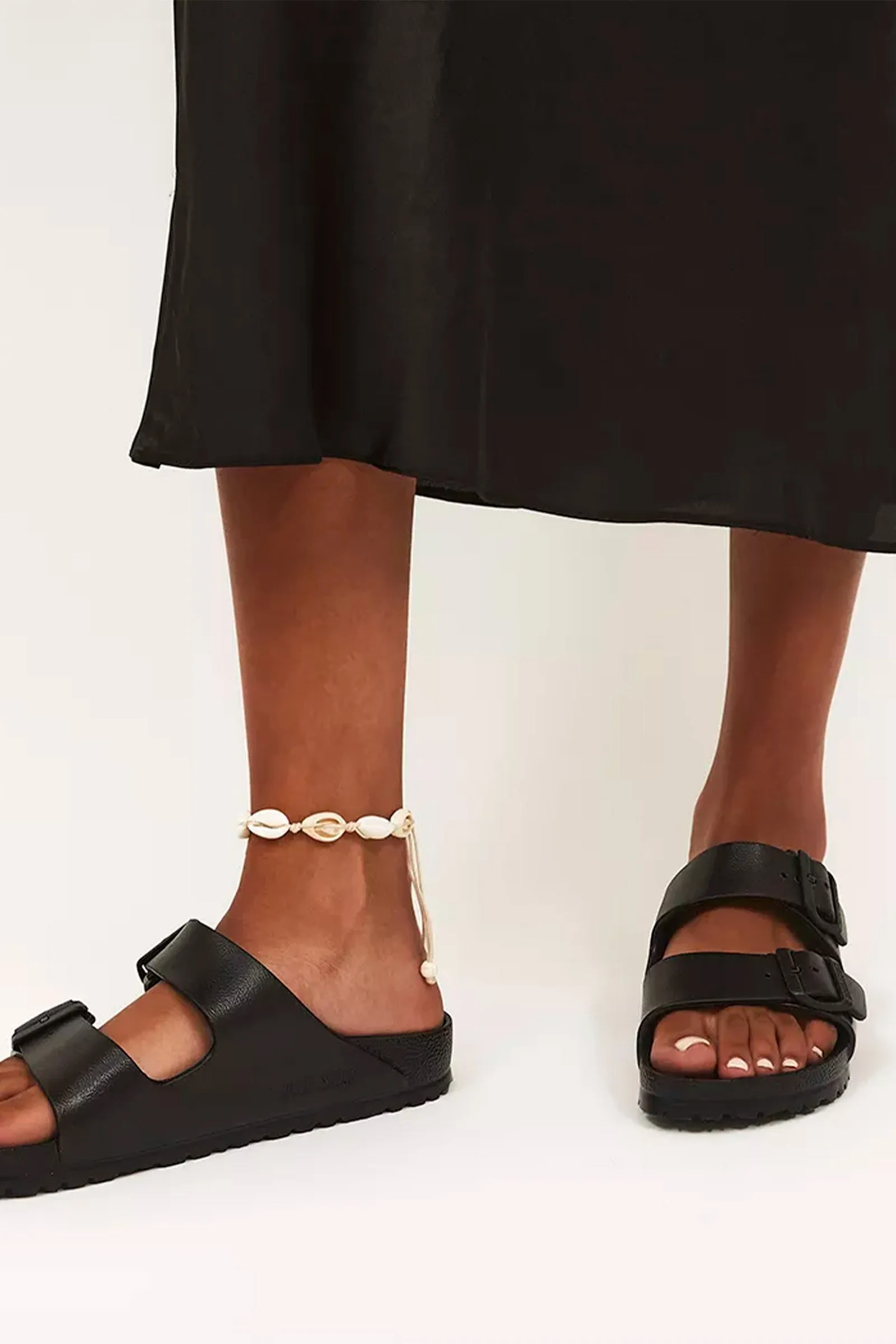 Arizona Two Strap Sandals F Black Eva