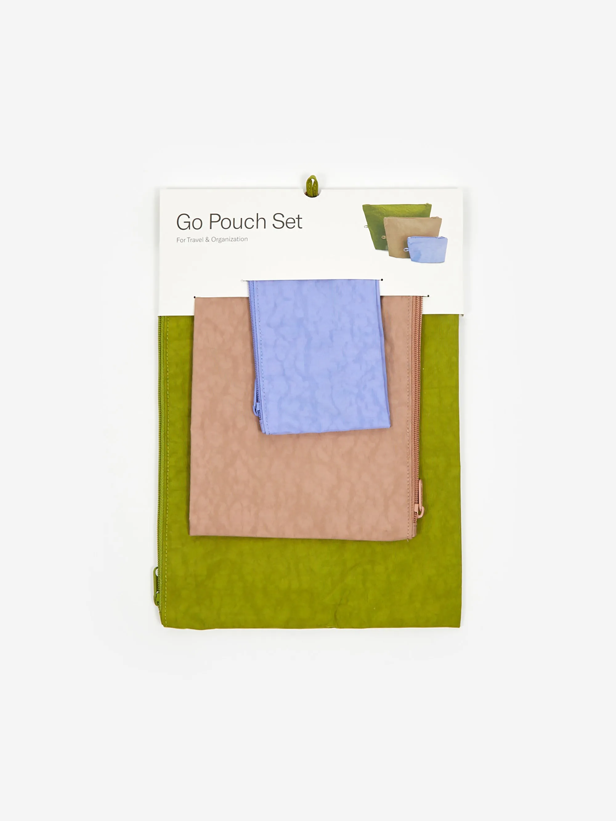 BAGGU Go Pouch Set - Nettle