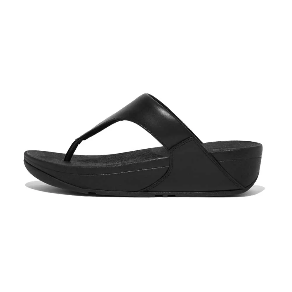 FitFlop Lulu Leather Sandals - Black