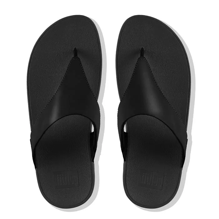 FitFlop Lulu Leather Sandals - Black