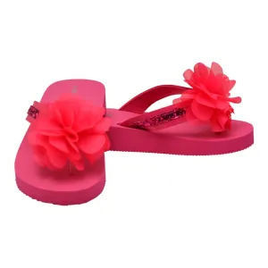 Girls Fuchsia Sequin Eva Foam Sandals 5 Toddler-4 Kids