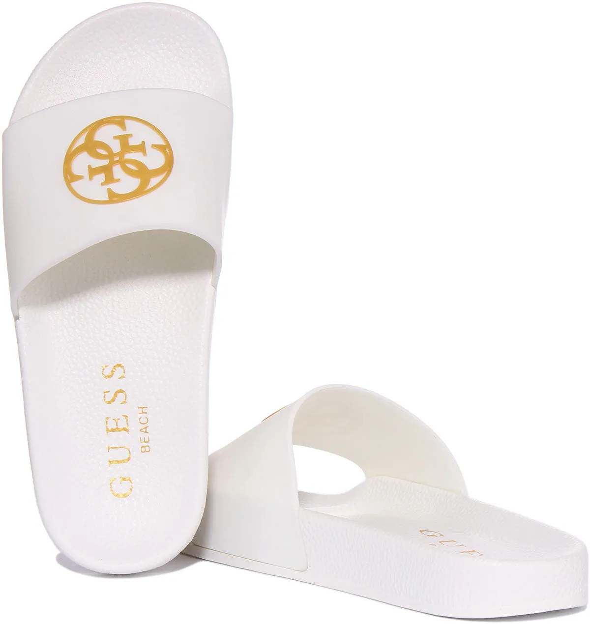 Guess Beach Slider In White For Women