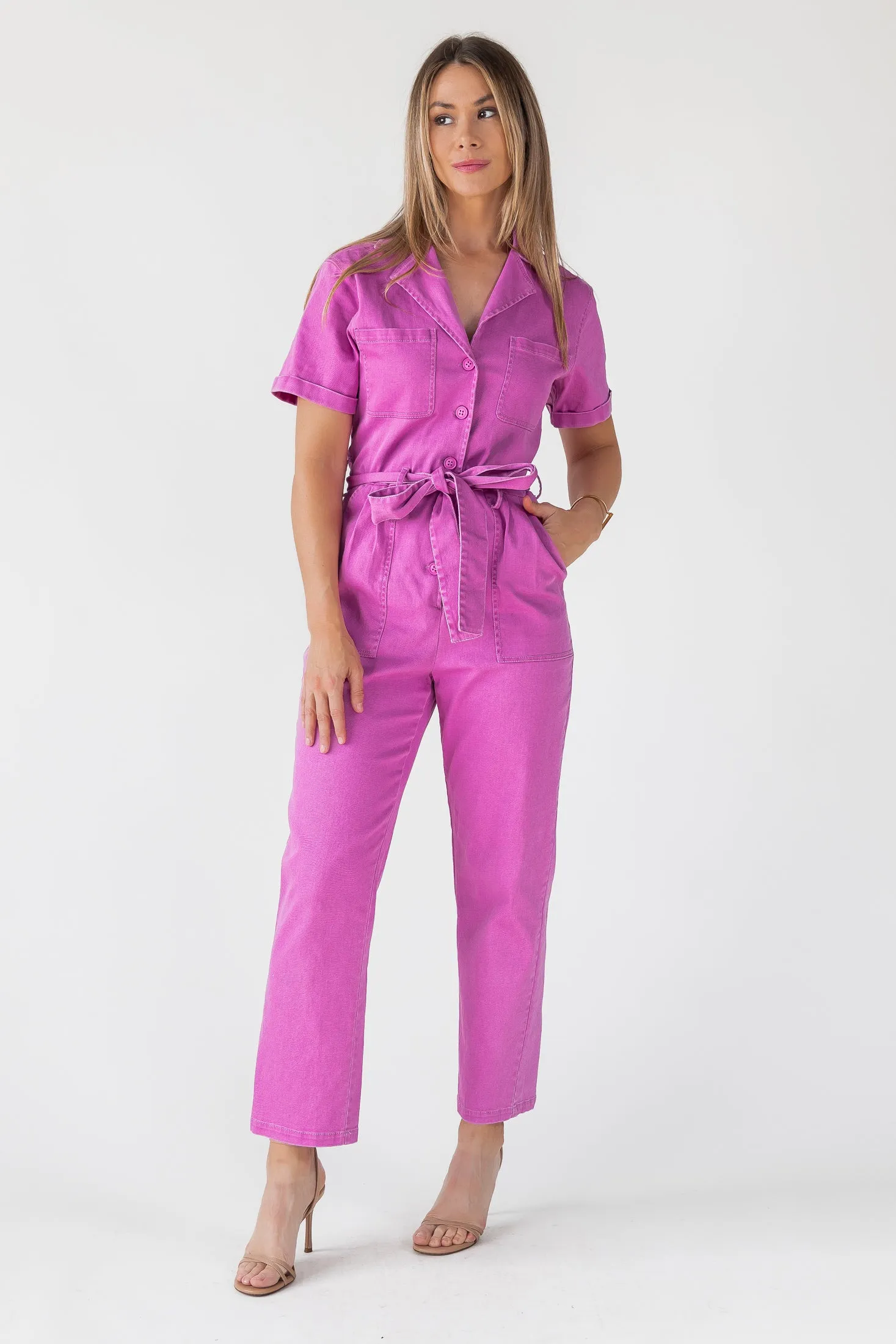 Kendall Pink Washed Jumpsuit