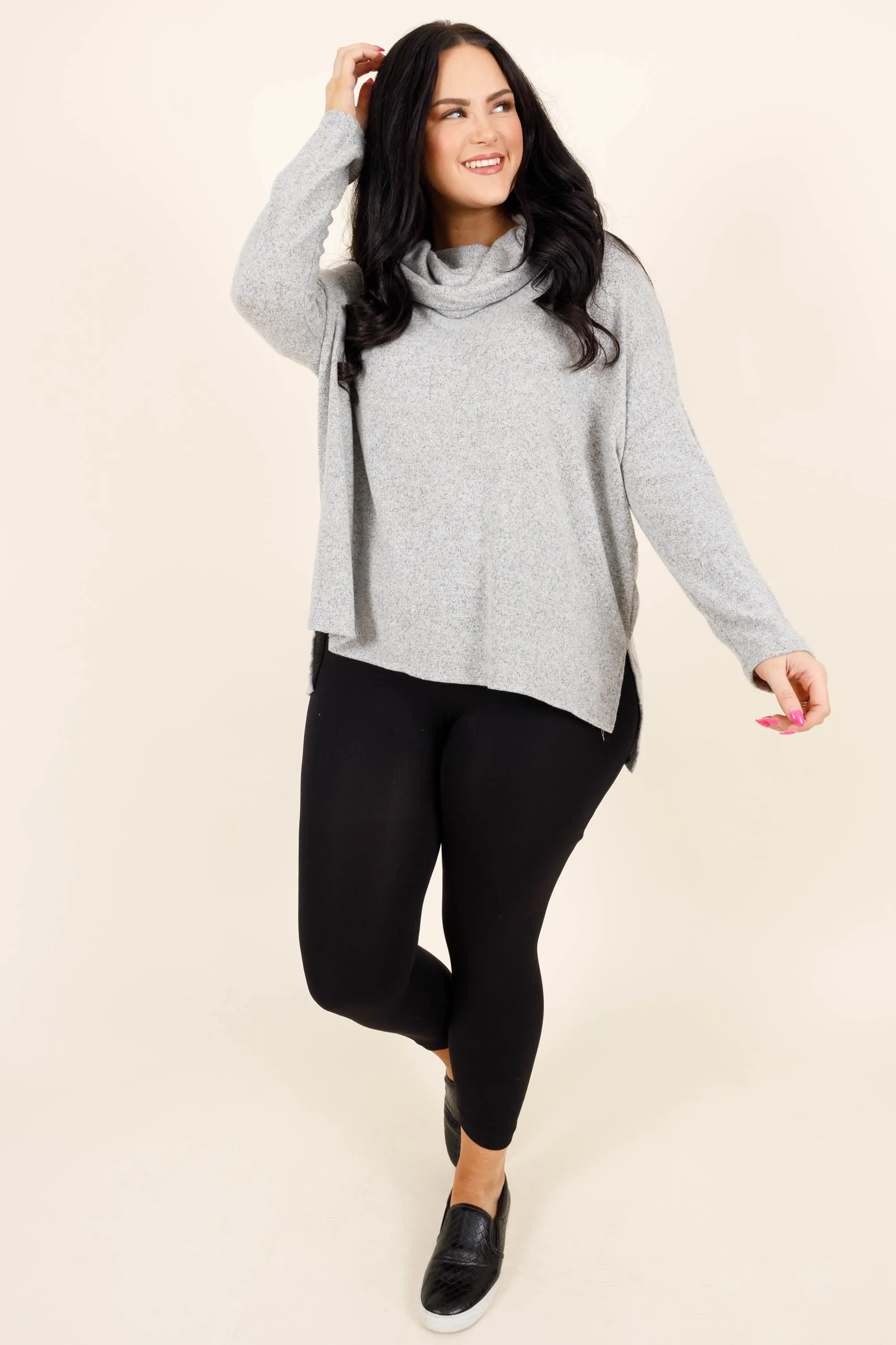 To My Love Top, Heather Grey