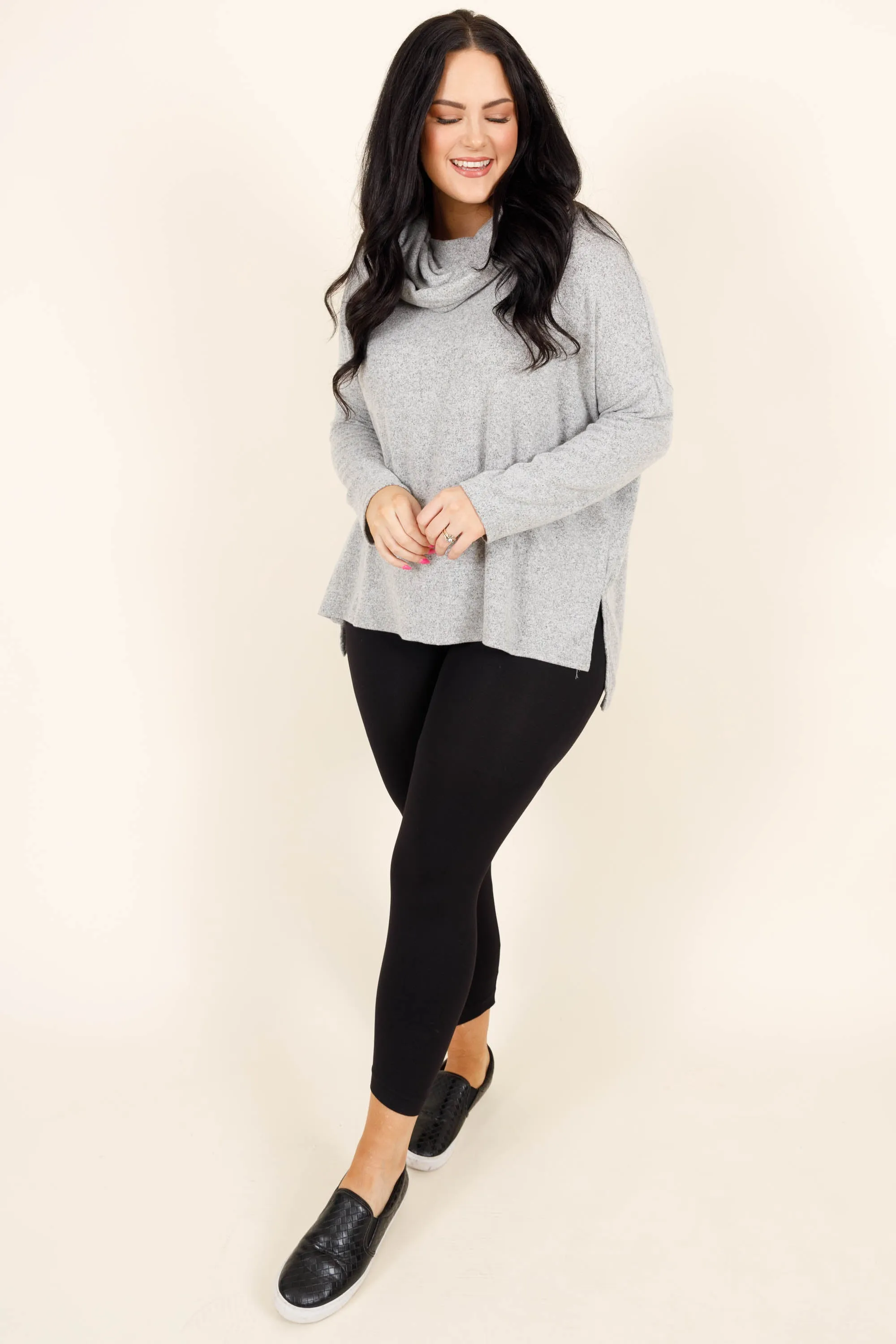To My Love Top, Heather Grey