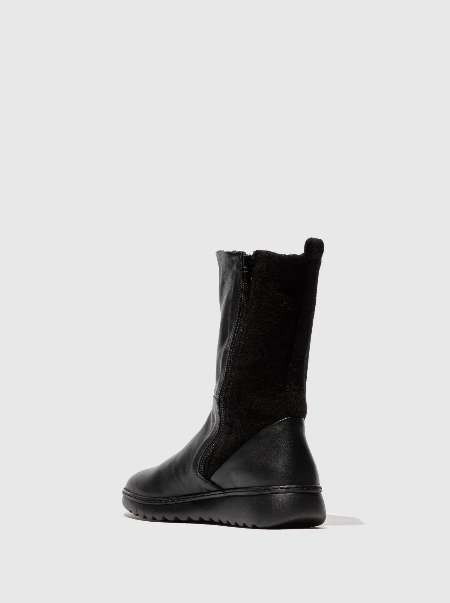 Zip Up Boots EZRA BLACK/BLACK